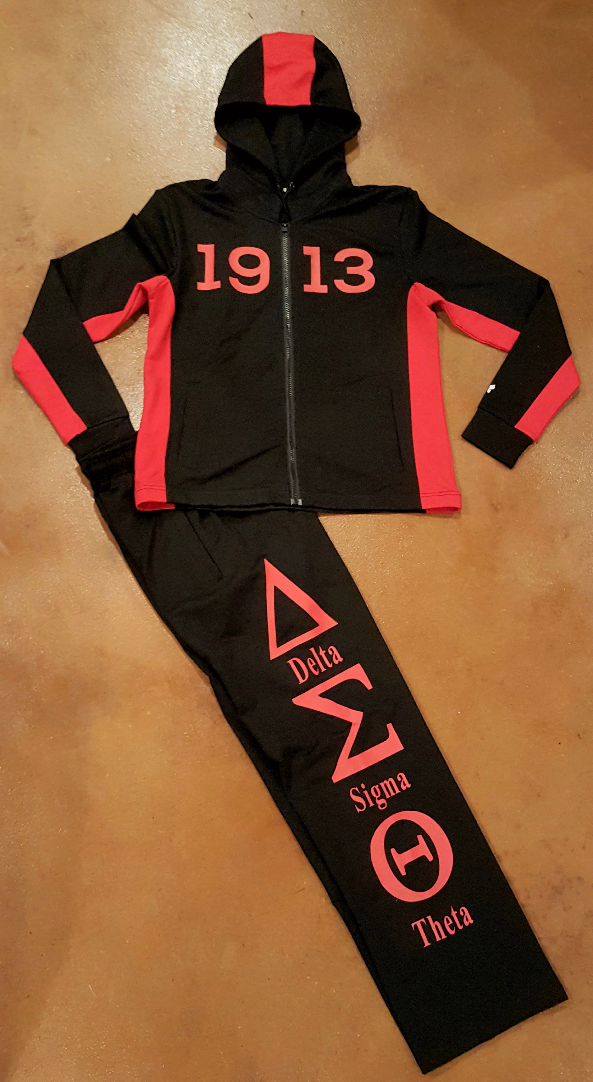 delta sigma theta jogging suit